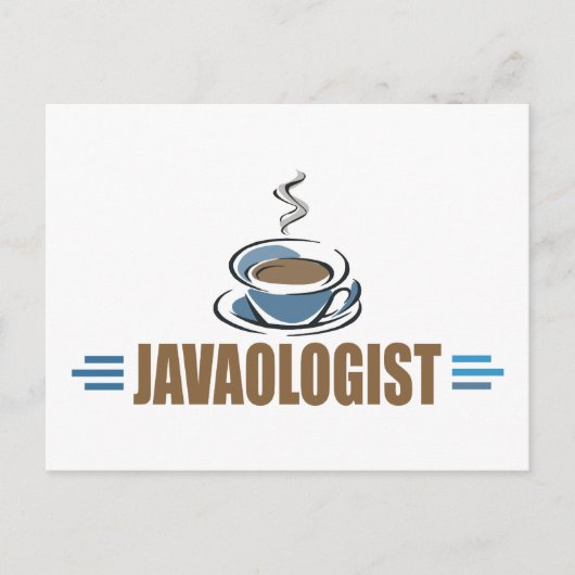 Funny Java-Kaffee Postkarte (Vorderseite)
