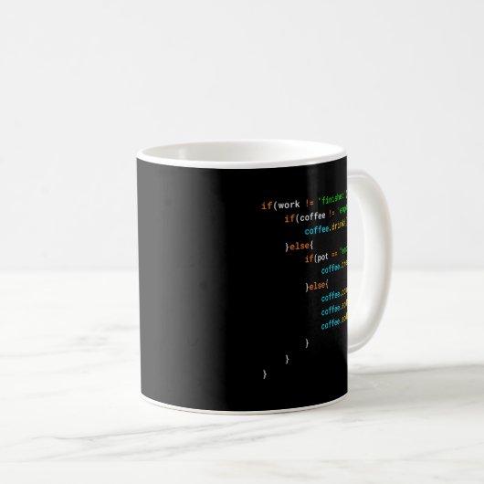 Funny Java Programmierer Kaffeekochen Geschenk für Kaffeetasse (VorderseiteRechts)