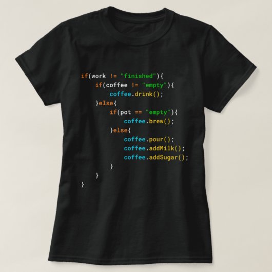 Funny Java Programmierer Kaffeekochen Geschenk für T-Shirt (Design vorne)