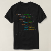 Funny Java Programmierer Kaffeekochen Geschenk für T-Shirt (Design vorne)