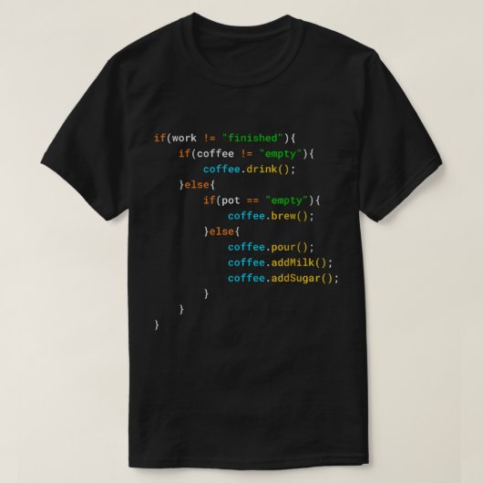 Funny Java Programmierer Kaffeekochen Geschenk für T-Shirt (Design vorne)