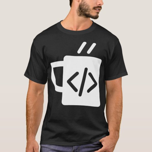 Funny JavaScript Code Coffee Developer Programmer T-Shirt (Vorderseite)
