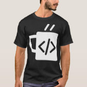 Funny JavaScript Code Coffee Developer Programmer T-Shirt (Vorderseite)