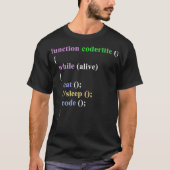 Funny Javascript Developer Programming Eat Sleep C T-Shirt (Vorderseite)