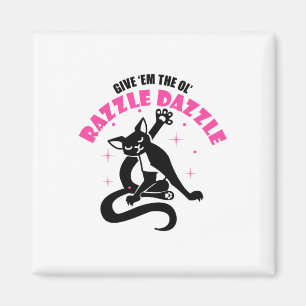 Funny Jazz Cat Pose geben Ihnen das Ol Razzle Magnet