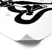 Funny Jazz Cat Pose geben Ihnen das Ol Razzle Poster (Ecke)