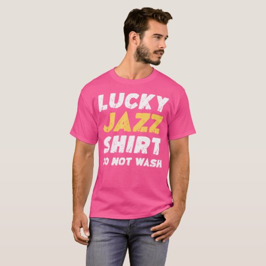 Funny Jazz Lucky Jazz Shirt nicht waschen (Vorne ganz)