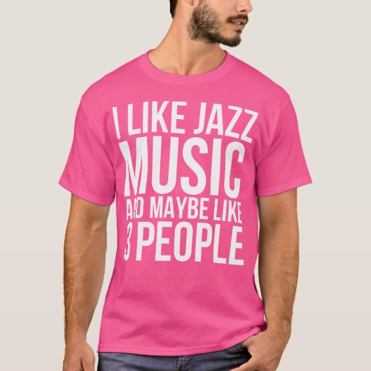 Funny Jazz Music T-Shirt (Vorderseite)