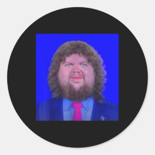 Funny Jd Vance Shirt Jd Vance Face Meme Runder Aufkleber