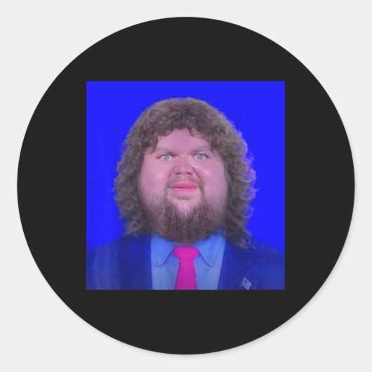 Funny Jd Vance Shirt Jd Vance Face Meme Runder Aufkleber (Vorderseite)