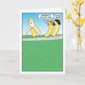 Funny Jealous Banana Birthday Card Karte (Gelbe Blume)
