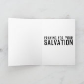 FUNNY JEDEN ANLASS PRAYING FÜR IHRE SALVATION KARTE (Innenseite)