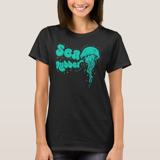 Funny Jellyfish Sea Rubber T-Shirt (Vorderseite)