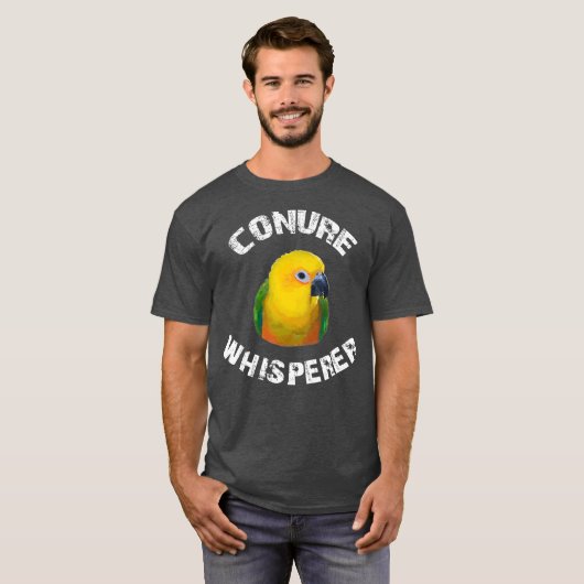 Funny Jenday Conure Apparel Conure Whisperer T-Shirt (Vorne ganz)