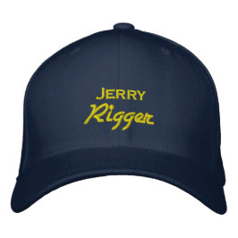 Funny Jerry Rigger Bestickte Baseballkappe