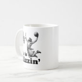 Funny Jesus Basketball - Er ist Rizzin' Kaffeetasse (Vorderseite Links)