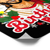 Funny Jesus Birthday Boy Christmas Xmas Holiday Ug Poster (Ecke)