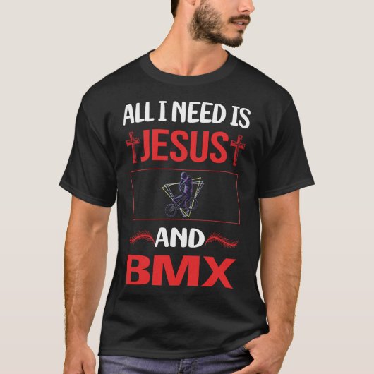 Funny Jesus BMX T-Shirt (Vorderseite)