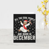 Funny Jesus Born In December Christmas Birthday Hu Karte (Gelbe Blume)