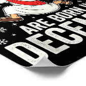 Funny Jesus Born In December Christmas Birthday Hu Poster (Ecke)