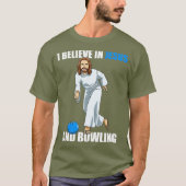 Funny Jesus Bowling Gift T-Shirt (Vorderseite)
