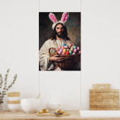 Funny Jesus Christ Ostern Sonnige Ohren Meme Poster (Küche)