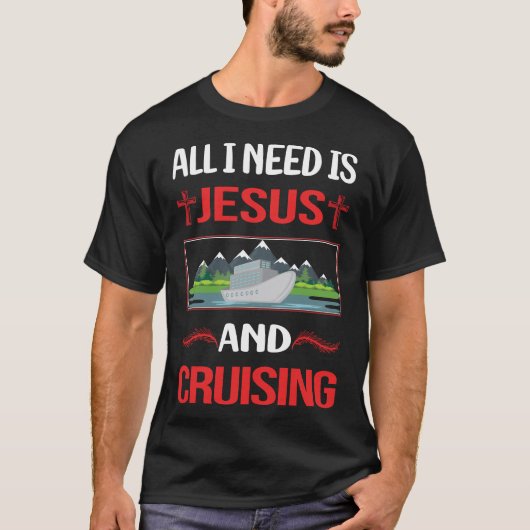 Funny Jesus Cruising Cruise T-Shirt (Vorderseite)