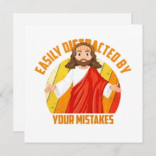 Funny Jesus Dankeskarte (Vorne/Hinten)