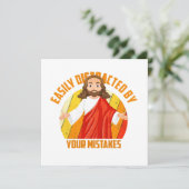 Funny Jesus Dankeskarte (Stehend Vorderseite)