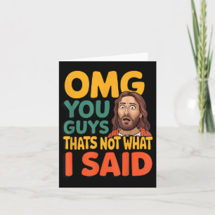 Funny Jesus, das nicht das sagte, was religiöser G Karte