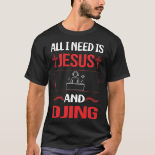 Funny Jesus Djing DJ Disk Jockey Deejay T-Shirt