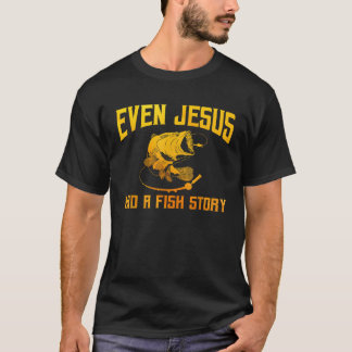 Funny Jesus Fischen Kunst für Männer Frauen Fische T-Shirt