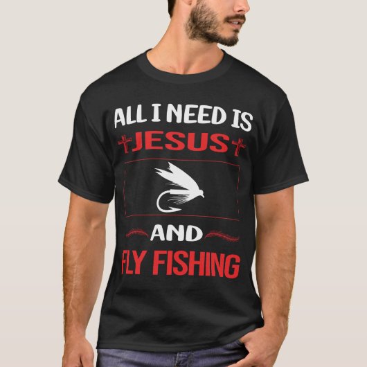 Funny Jesus Fishing T-Shirt (Vorderseite)