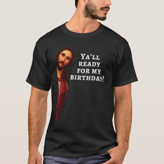 Funny Jesus Happy Birthday Christmas Gift retro T-Shirt (Vorderseite)