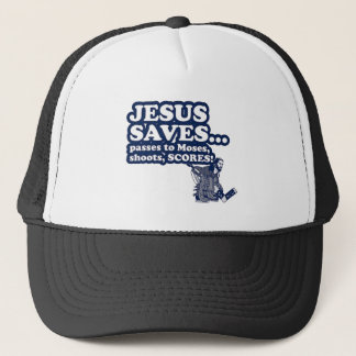 Funny Jesus Hockey Truckerkappe