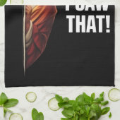 Funny Jesus "I Saw That" Christian meme design Geschirrtuch (Gefaltet)