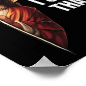 Funny Jesus "I Saw That" Christian meme design Poster (Ecke)