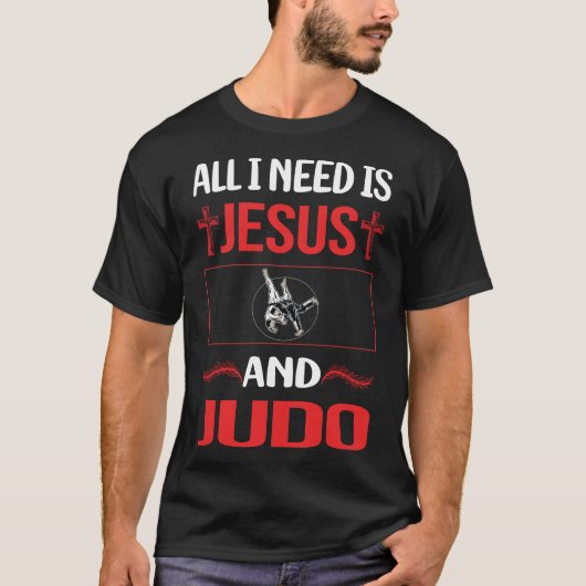 Funny Jesus Judo T-Shirt (Vorderseite)