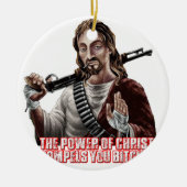 Funny jesus keramikornament (Vorne)
