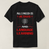 Funny Jesus Language Learning T-Shirt (Design vorne)