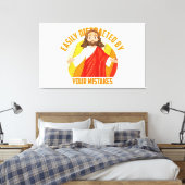Funny Jesus Leinwanddruck (Insitu (Schlafzimmer))