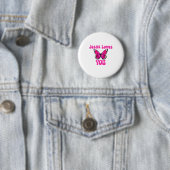 Funny Jesus Liebe Sie Christlich Schmetterling Men Button (Beispiel)