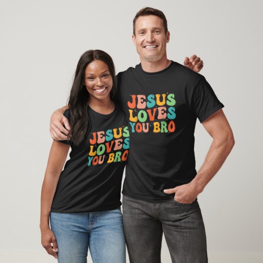 Funny Jesus Lieben Sie Bro Groovy Christlich Men W T-Shirt (Unisex)