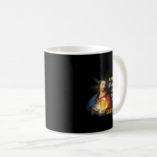 Funny Jesus löst Problem über Alcohol Fall Clo Kaffeetasse (VorderseiteRechts)