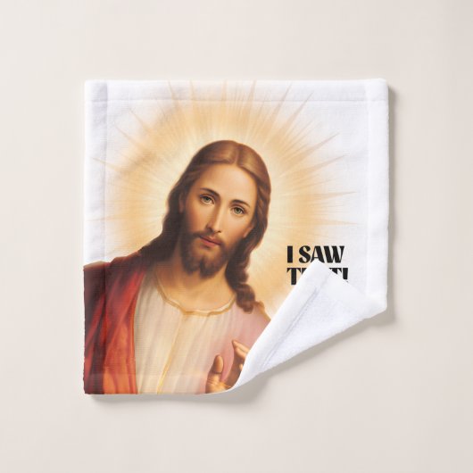 Funny Jesus Meme sah ich, dass Badhandtuch Set (Waschlappen)
