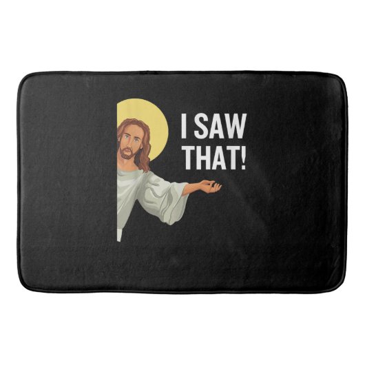 Funny Jesus Meme sah ich, dass Christlicher Zitat Badematte (Vorderseite)