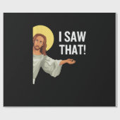 Funny Jesus Meme sah ich, dass Christlicher Zitat Geschenkpapier (Flach)