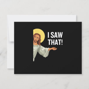 Funny Jesus Meme sah ich, dass Christlicher Zitat  RSVP Karte