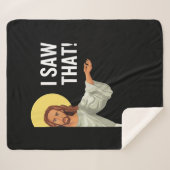 Funny Jesus Meme sah ich, dass Christlicher Zitat  Sherpadecke (Vorderseite (Horizontal))