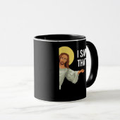 Funny Jesus Meme sah ich, dass Christlicher Zitat Tasse (VorderseiteRechts)